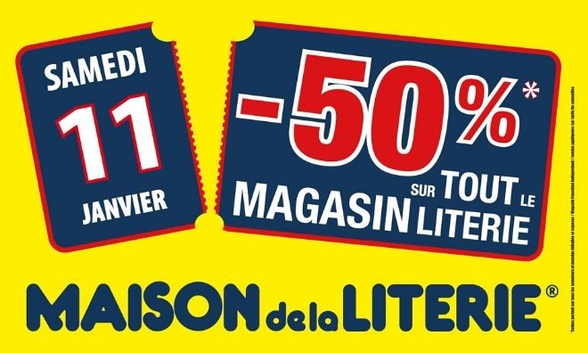 -50% sur TOUTE la partie literie 