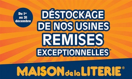 Déstockage de nos usine - Remises exceptionnelles