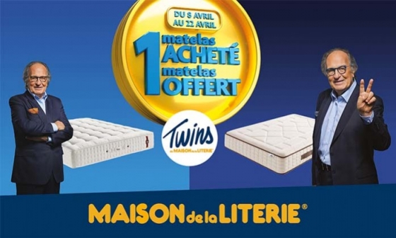 Offre LES TWINS - Un matelas acheté = un matelas offert