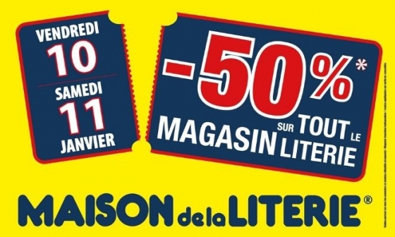 -50% sur TOUTE la partie literie 